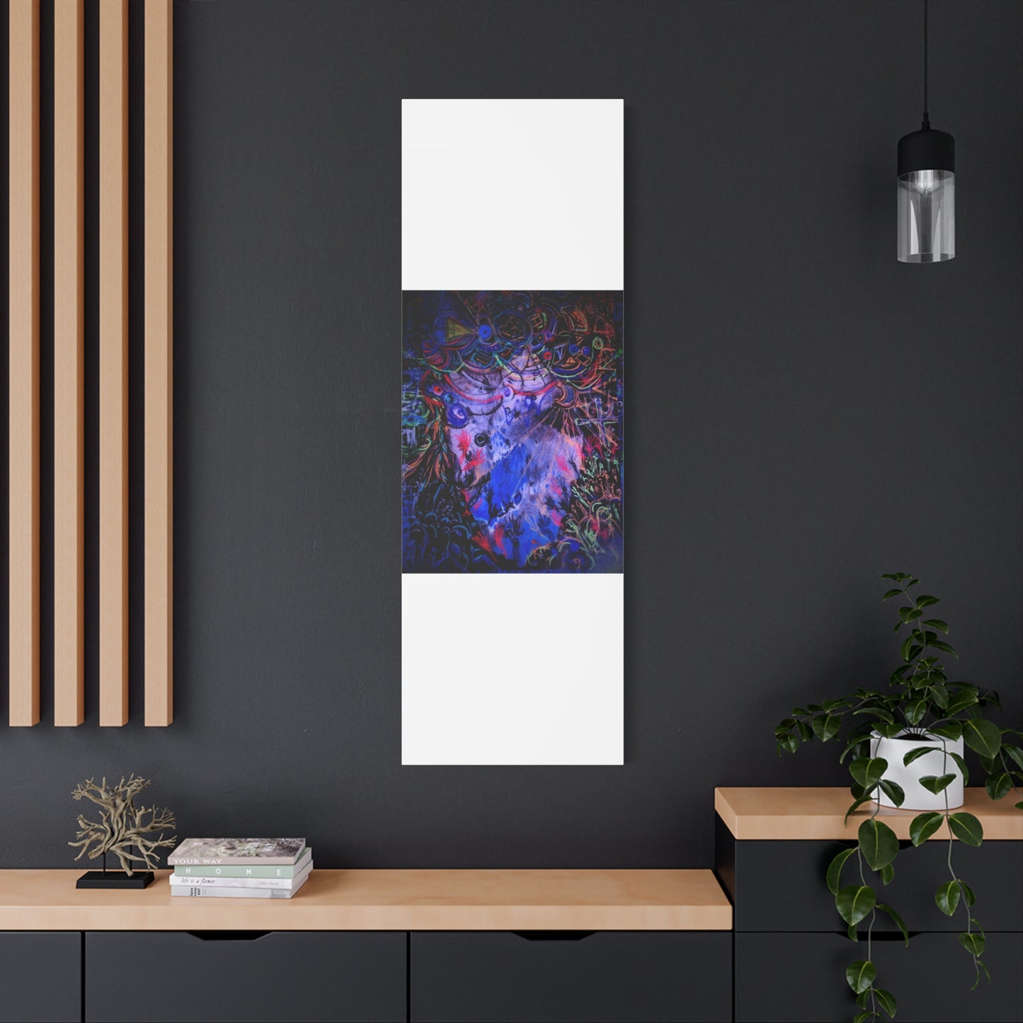 soul_extractions - Abstract Neon Canvas Art - Vibrant Psychedelic Wall Decor