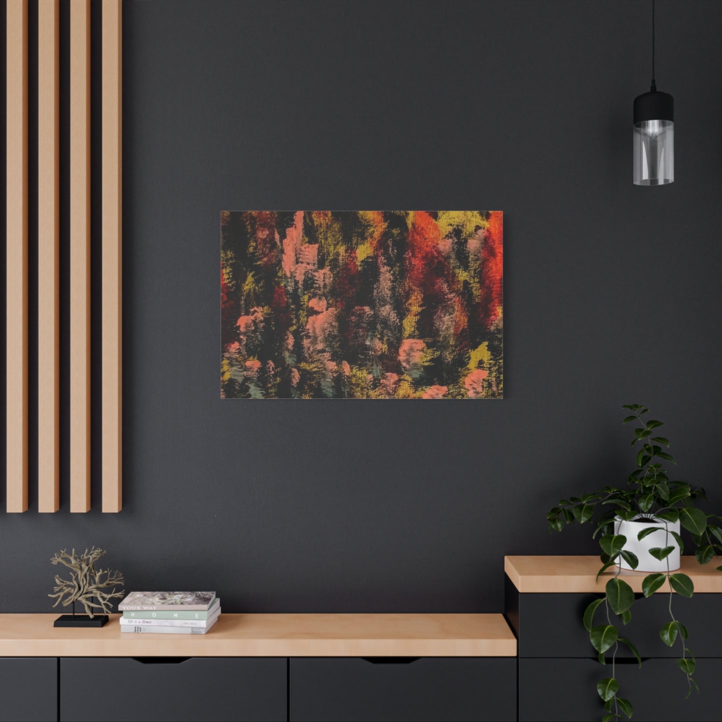 Autumn Forest Abstract — Matte Stretched Canvas