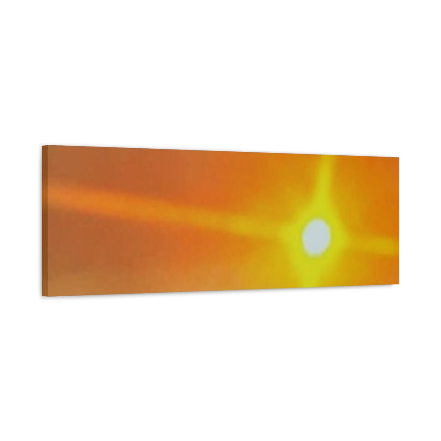 Sunburst Sunset Canvas Print — Warm Abstract Wall Art