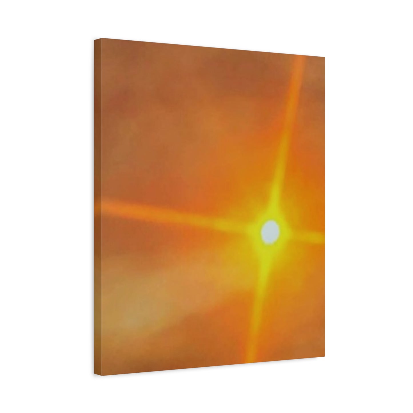 Sunburst Sunset Canvas Print — Warm Abstract Wall Art
