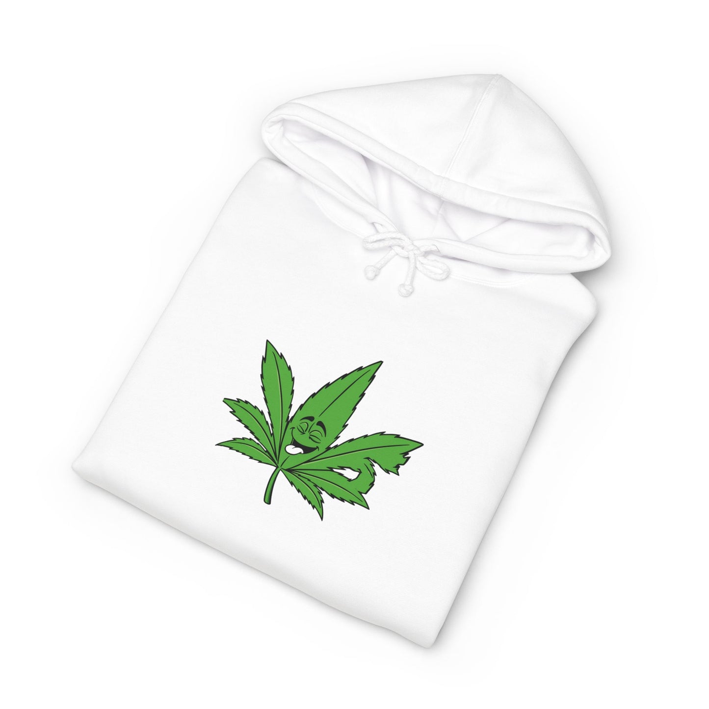 Cannabis Leaf Hoodie — Green Marijuana Leaf Graphic Pullover
