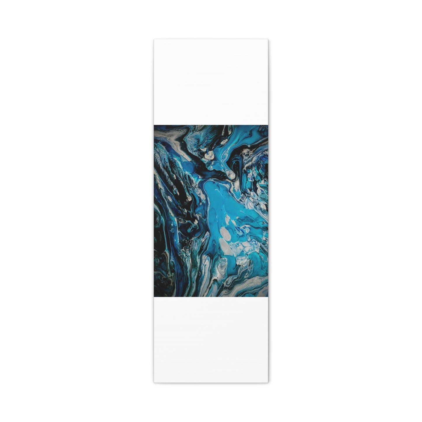 Blue Ocean Abstract Matte Canvas Print — Stretched Wall Art