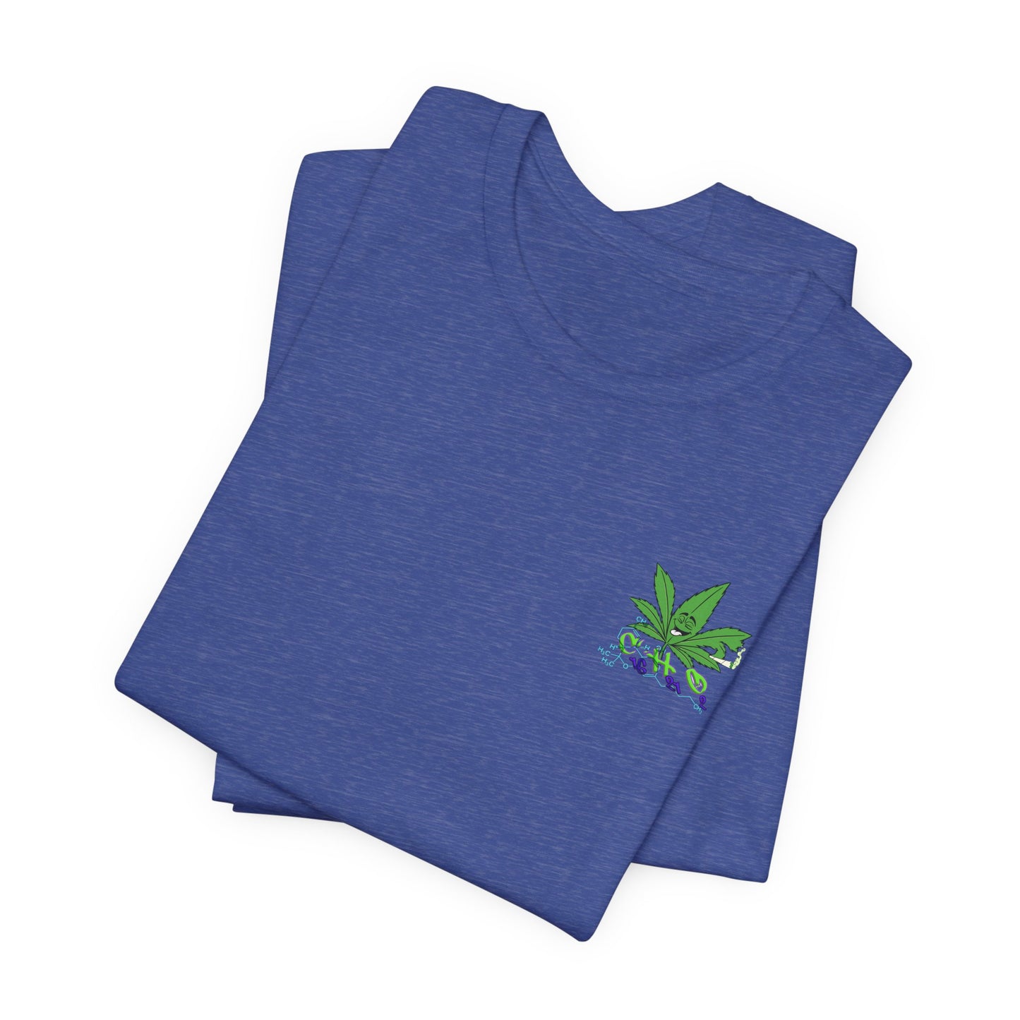 C16H21O2 - Minimal Marijuana Plant Graphic T-Shirt