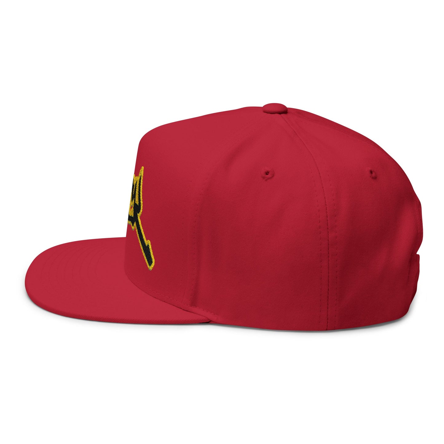 triple_siiick - Embroidered Snapback Hat — "siiick" Yellow Outline