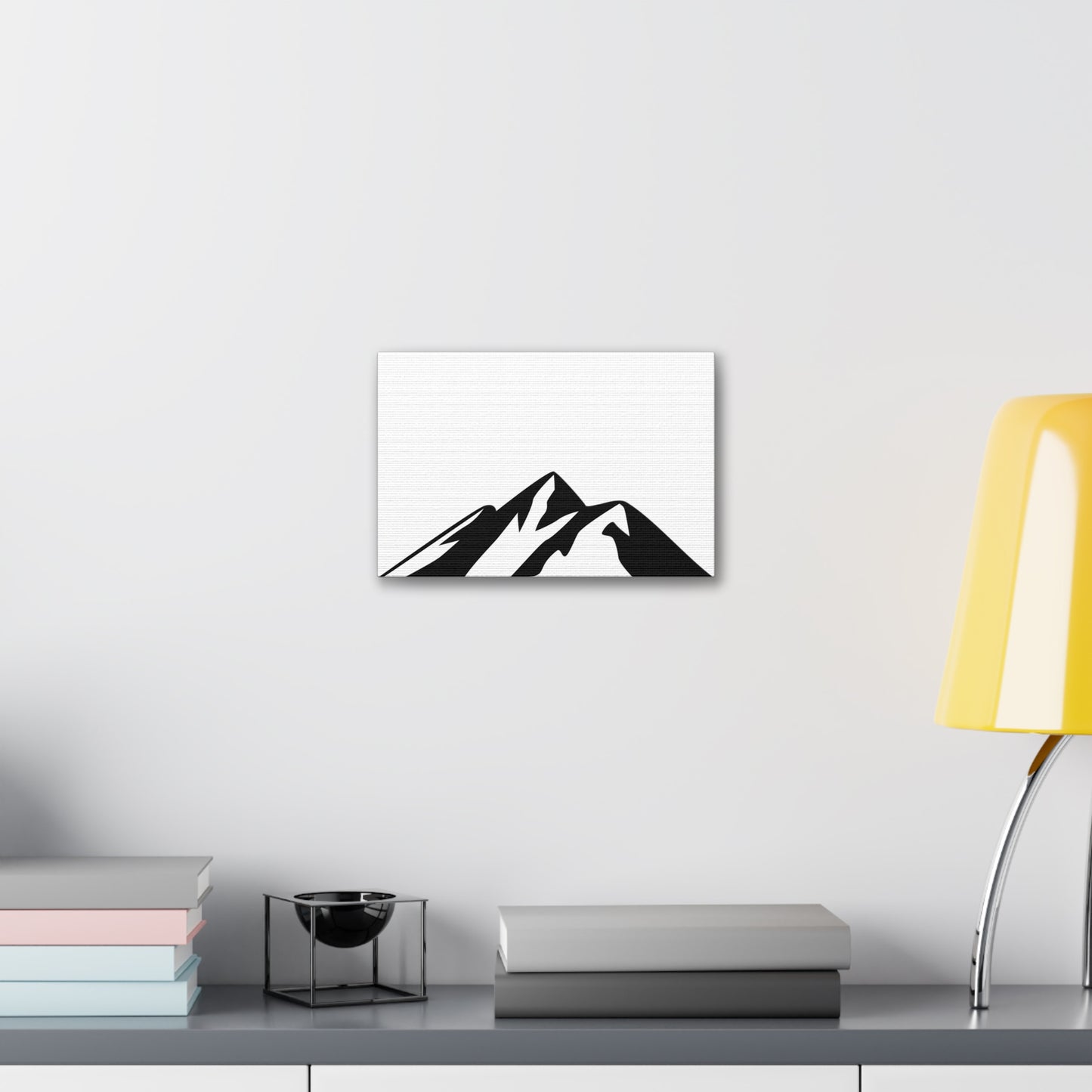 mountains002 - Mountain Silhouette Canvas Art
