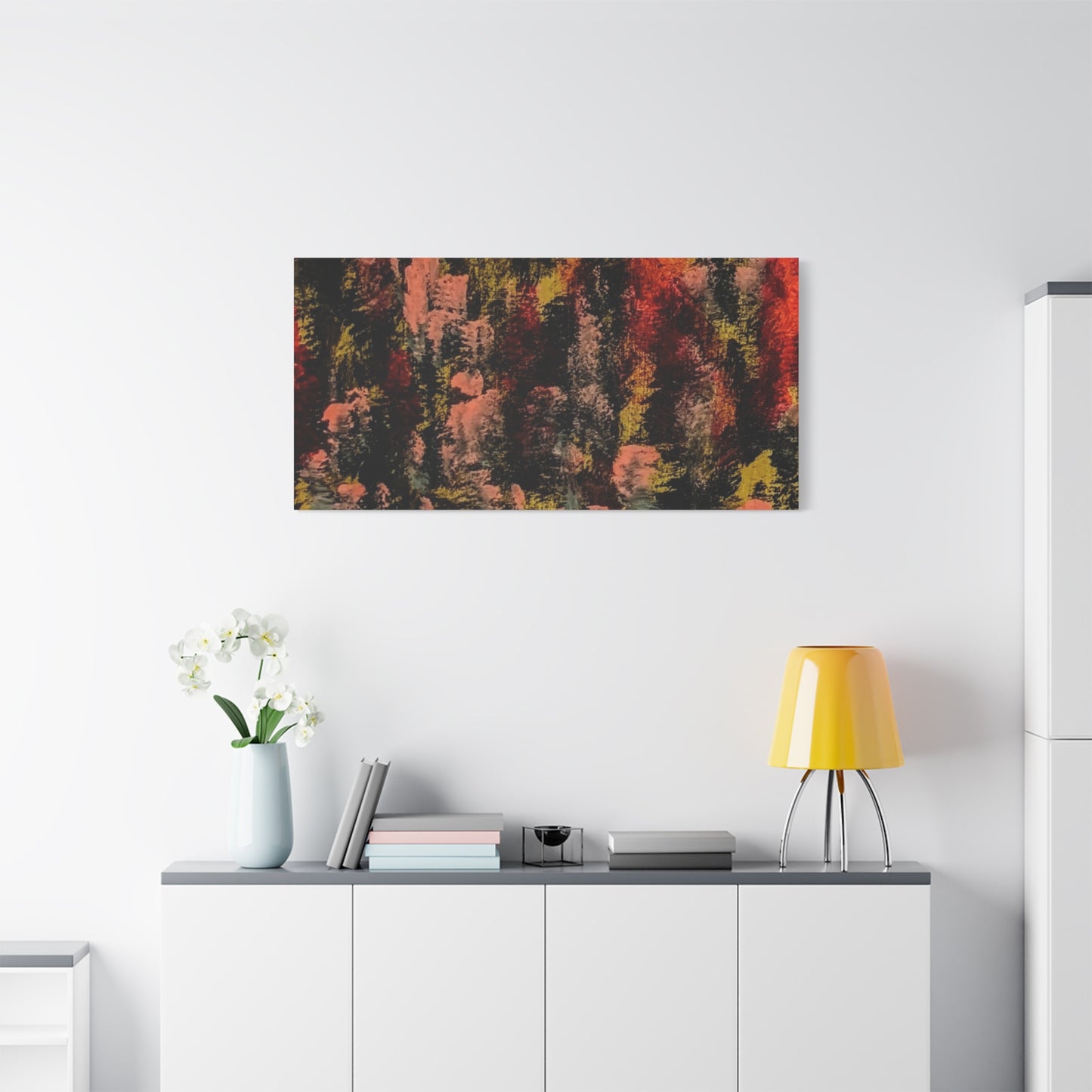Autumn Forest Abstract — Matte Stretched Canvas