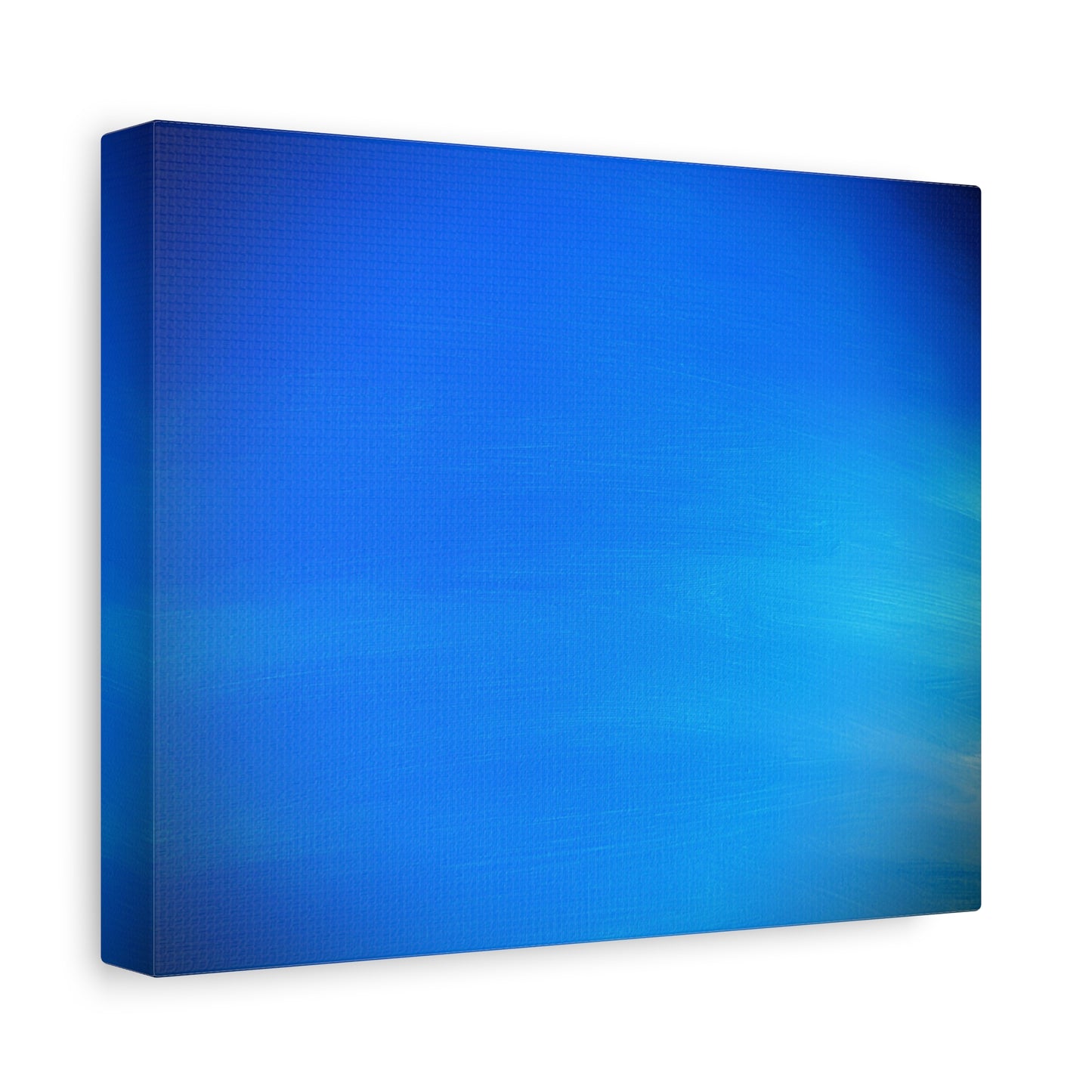 Blue Burst - Gradient Matte Canvas Print — Abstract Ocean Wall Art, Stretched 1.25"