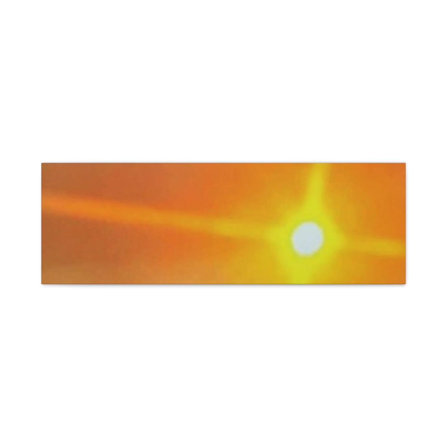 Sunburst Sunset Canvas Print — Warm Abstract Wall Art