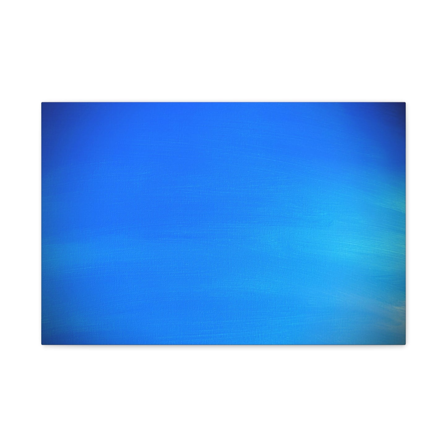 Blue Burst - Gradient Matte Canvas Print — Abstract Ocean Wall Art, Stretched 1.25"