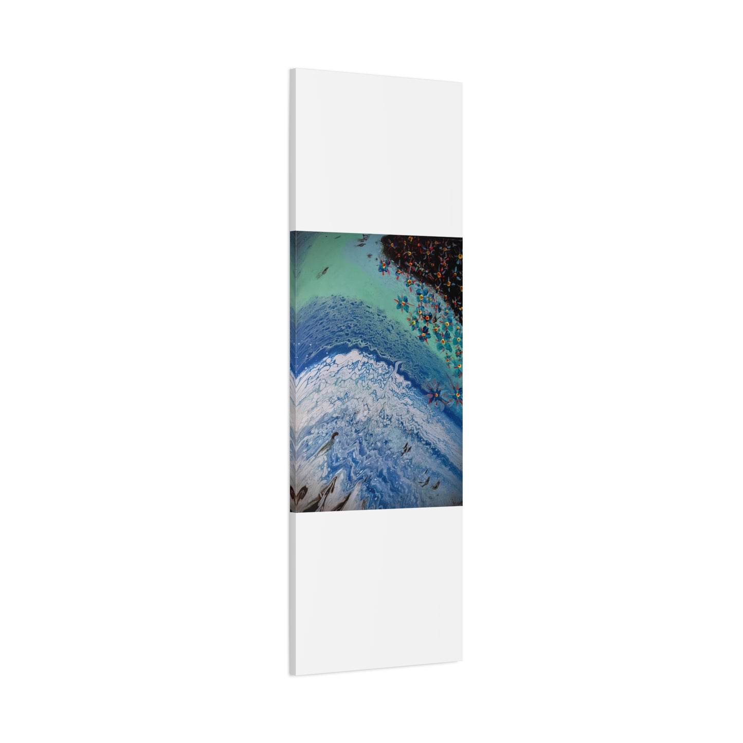 floetrol&flowers - Abstract Matte Canvas Print — Floral Accents Stretched Wall Art