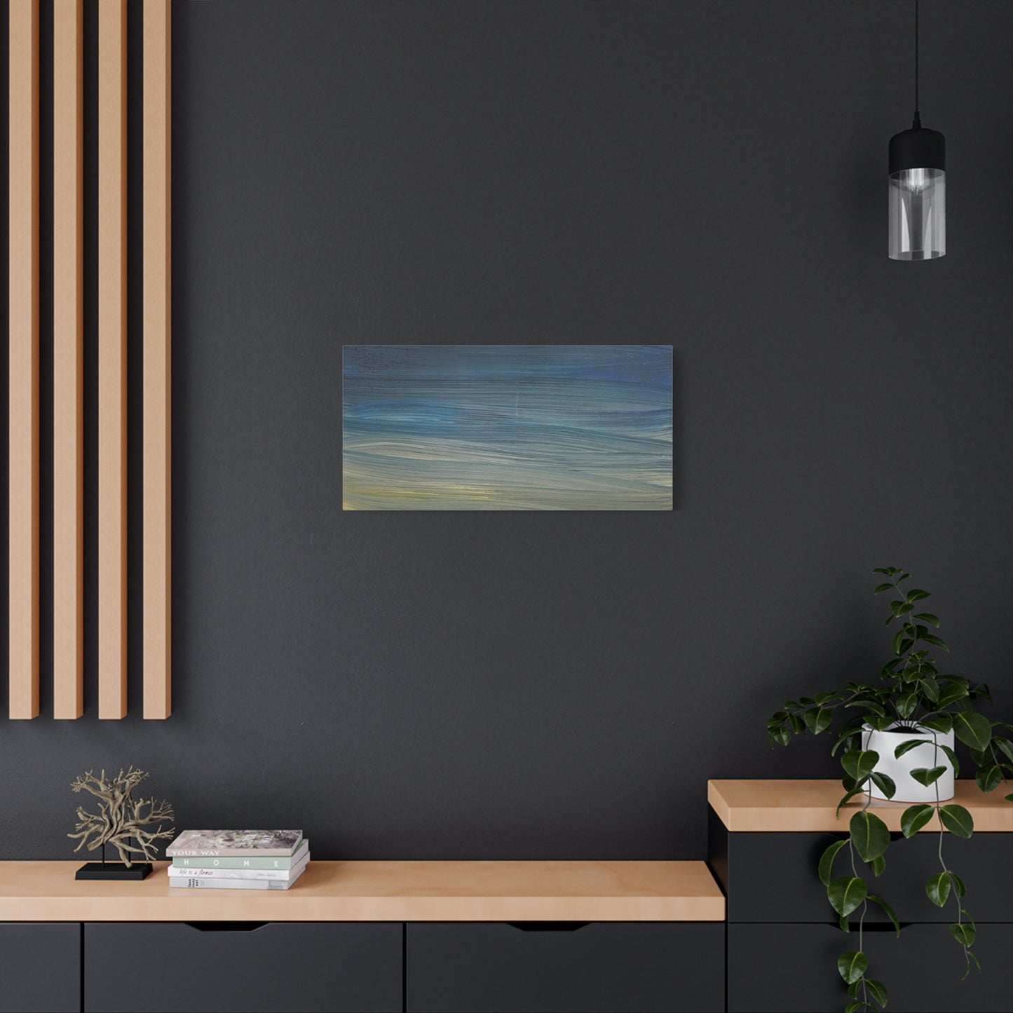 Abstract Coastal Sunset Canvas Print — Matte Stretched Wall Art