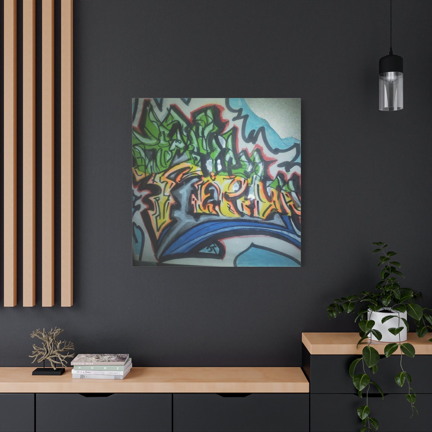 Graffiti Street Art Canvas Print — Urban Colorful Wall Decor
