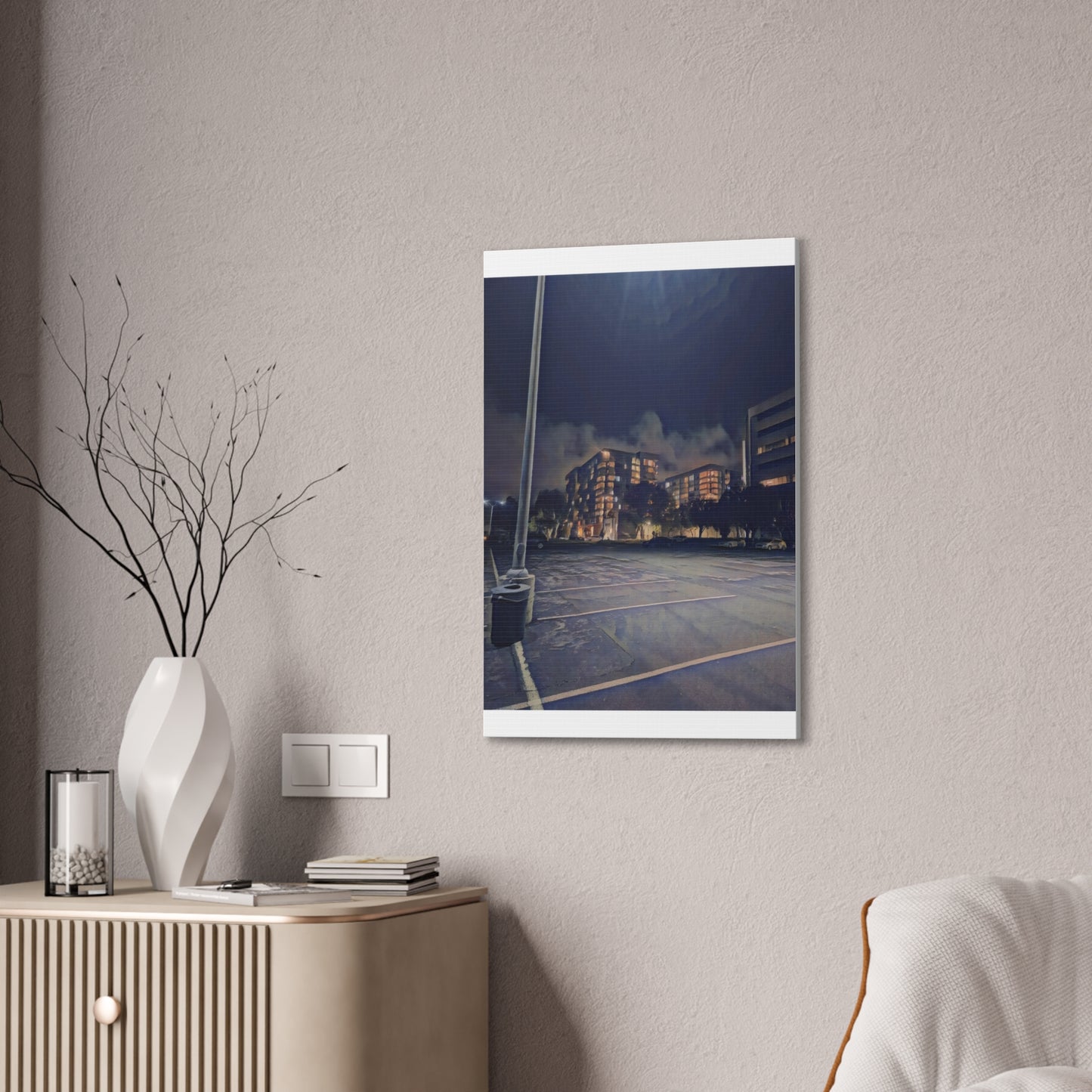 Canvas Art Print - Urban Nightscape Wall Décor