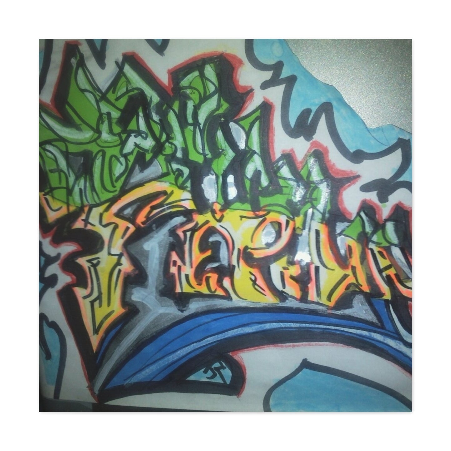 Graffiti Street Art Canvas Print — Urban Colorful Wall Decor