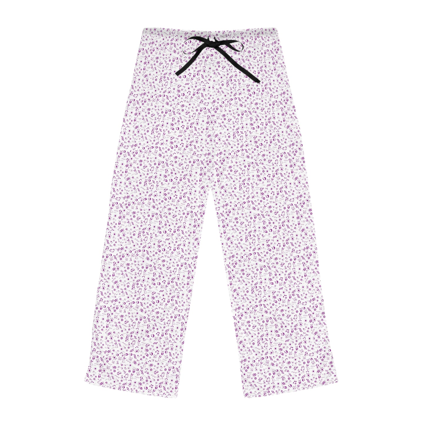 Floral Lounge Pajama Pants — Lavender Micro Daisy Sleepwear