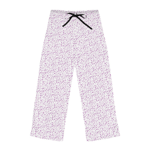 Floral Lounge Pajama Pants — Lavender Micro Daisy Sleepwear