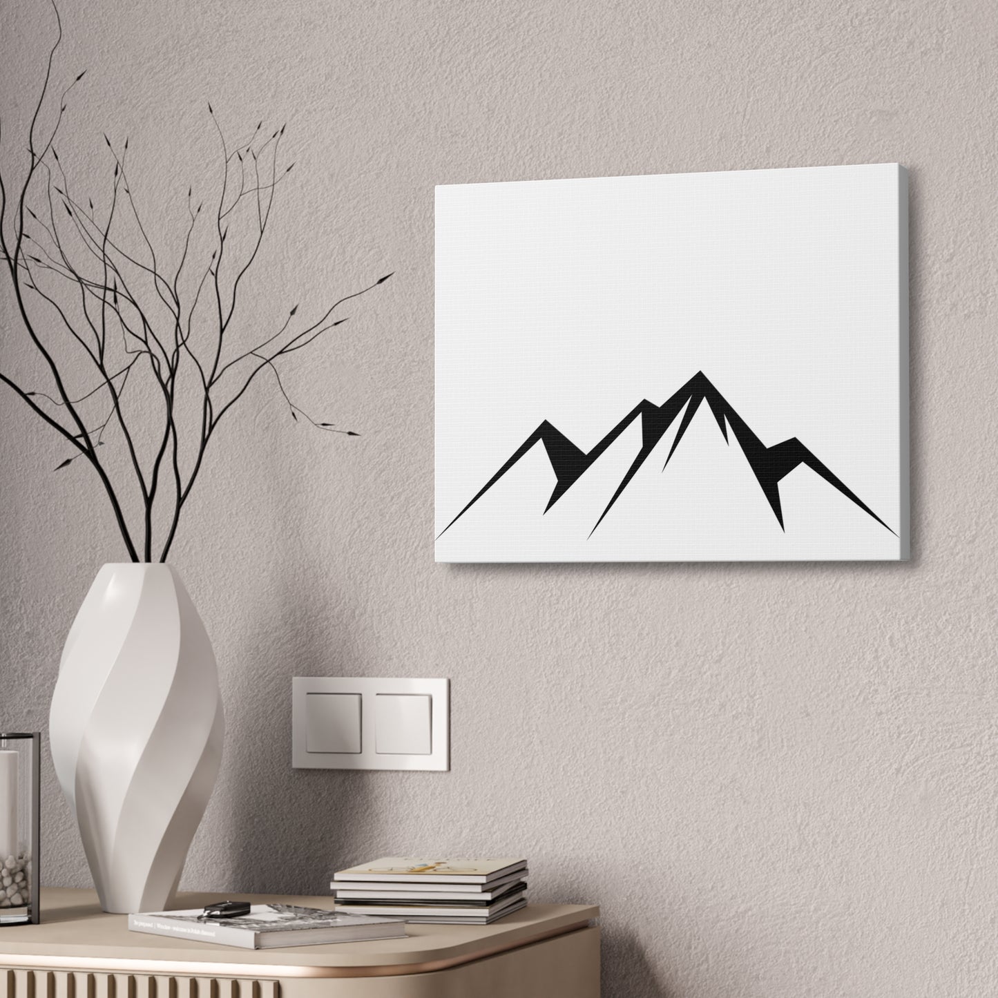 mountains005 - Black Mountain Canvas Art Print