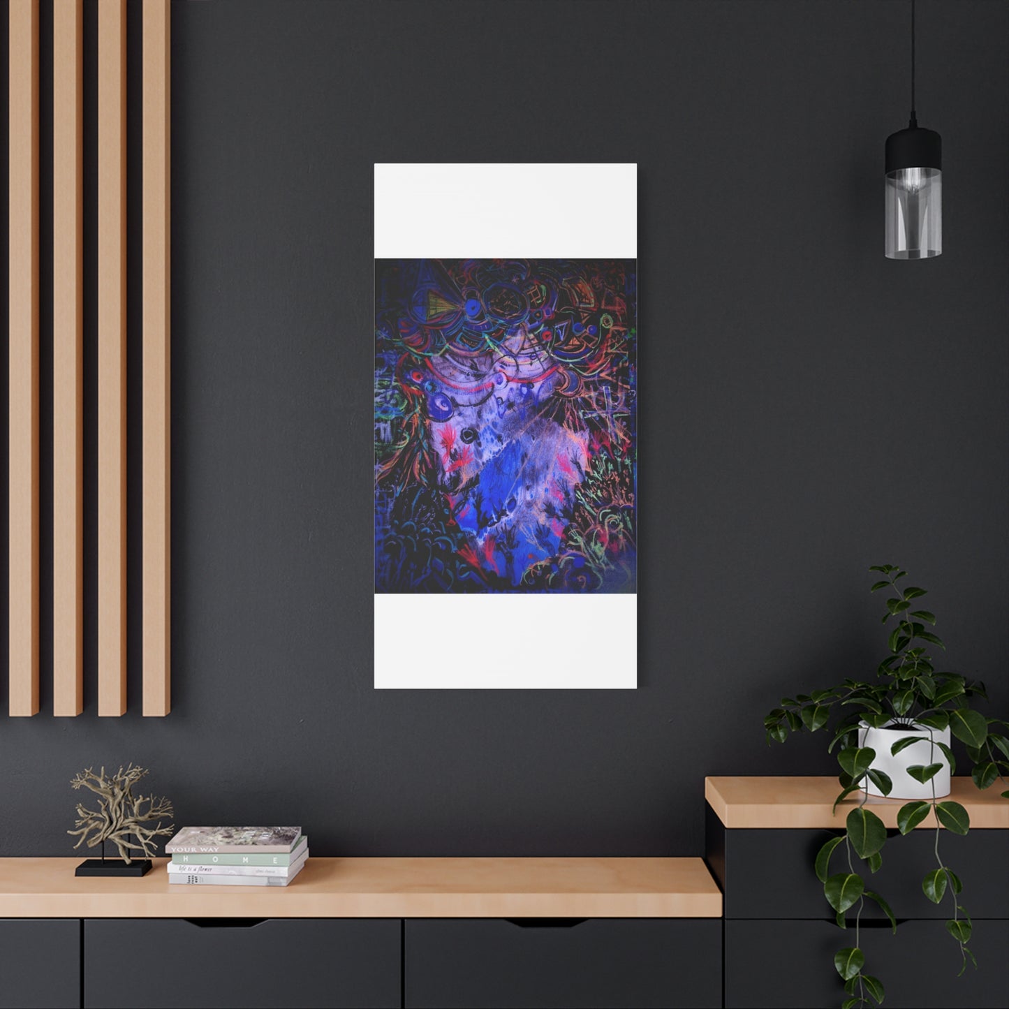 soul_extractions - Abstract Neon Canvas Art - Vibrant Psychedelic Wall Decor