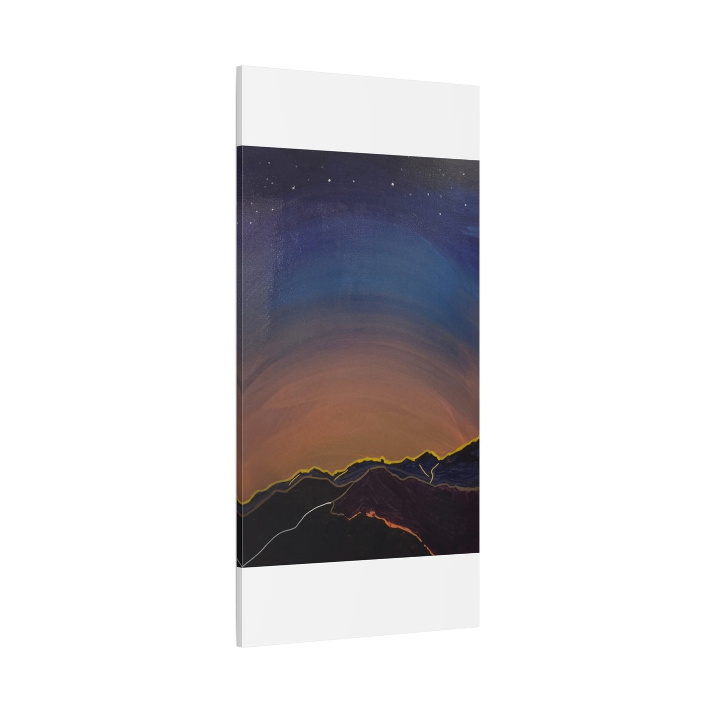 Sunset Mountain Canvas Wall Art - first light — Matte Stretched Landscape Print