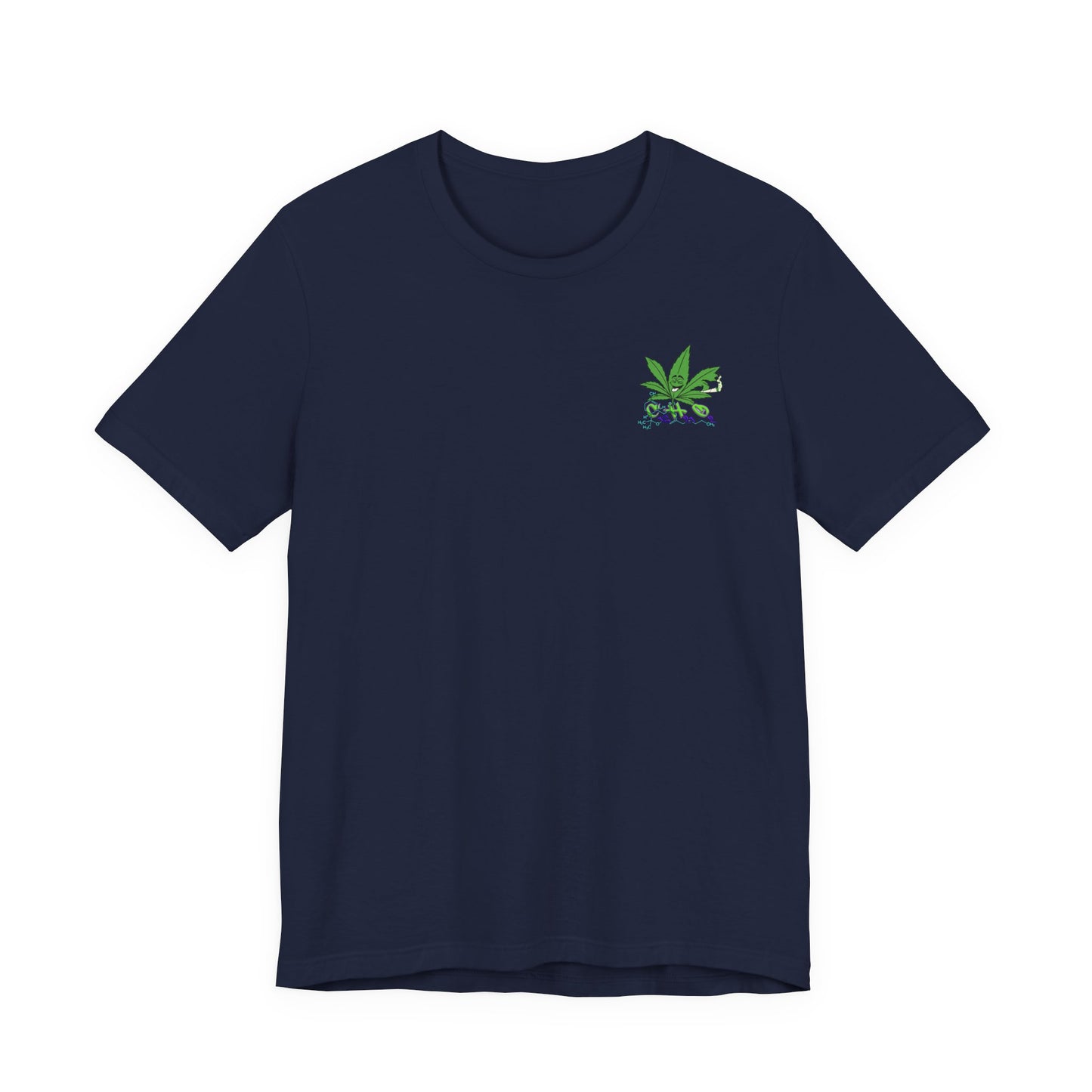 C16H21O2 - Minimal Marijuana Plant Graphic T-Shirt