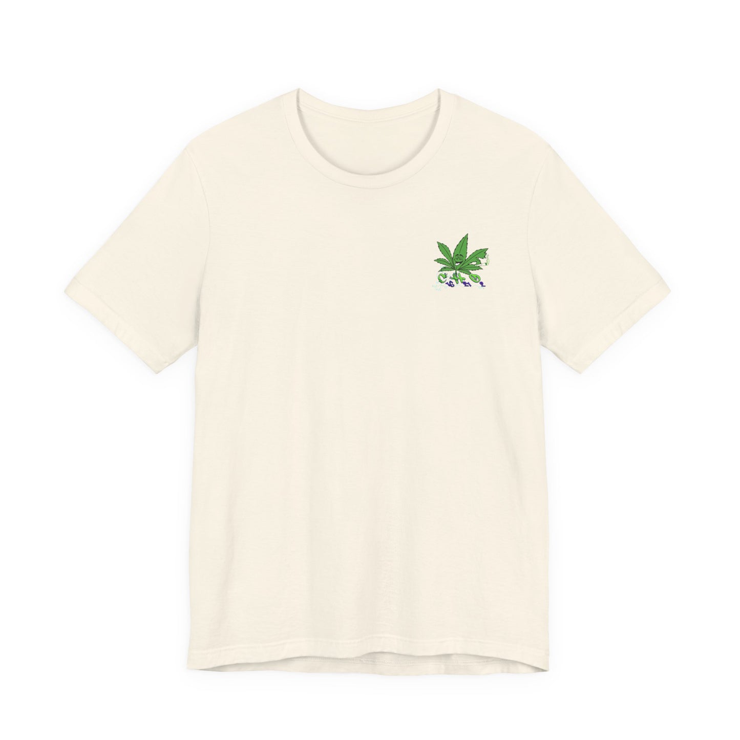 C16H21O2 - Minimal Marijuana Plant Graphic T-Shirt