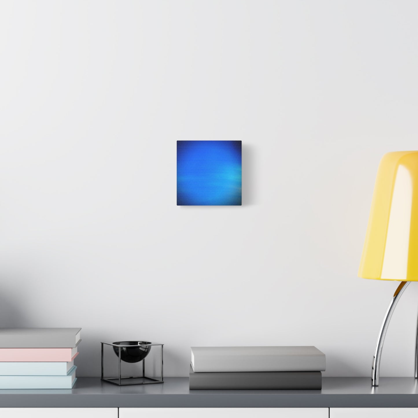 Blue Burst - Gradient Matte Canvas Print — Abstract Ocean Wall Art, Stretched 1.25"
