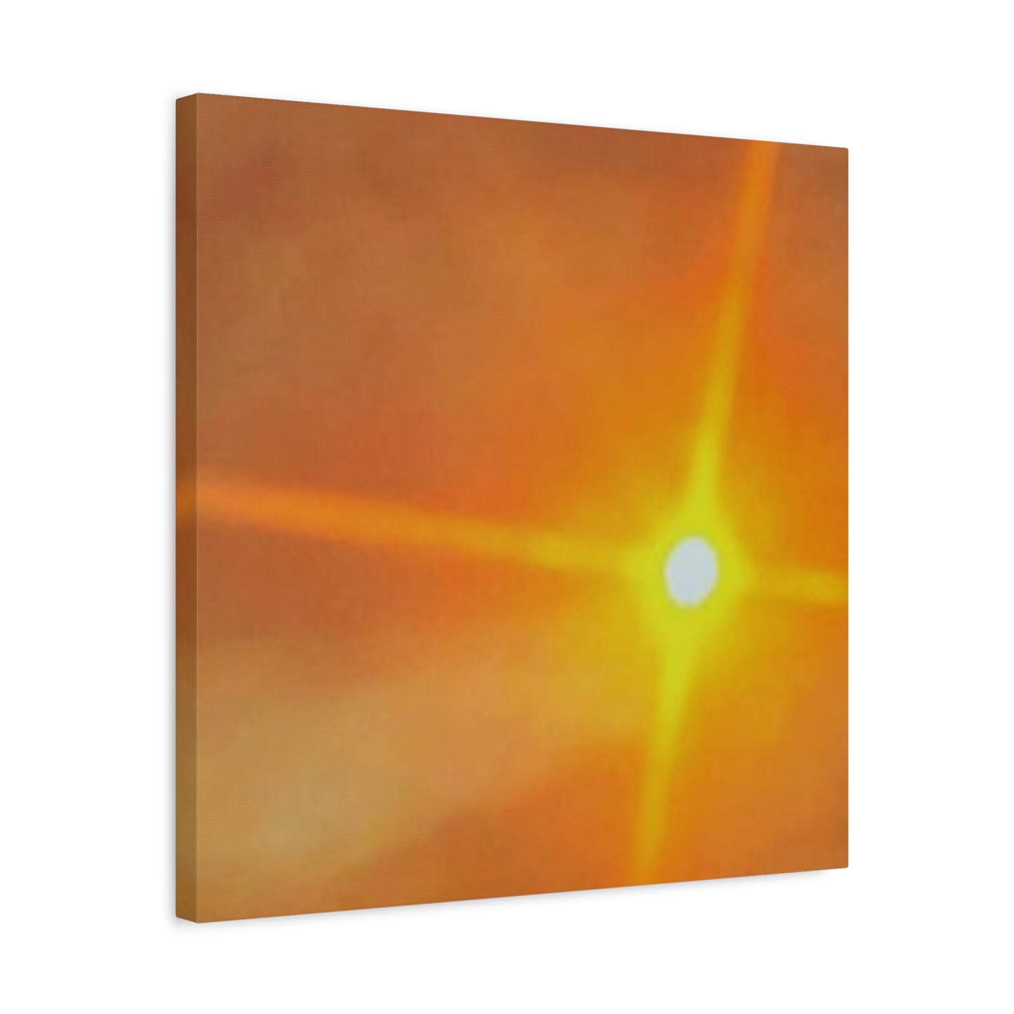 Sunburst Sunset Canvas Print — Warm Abstract Wall Art