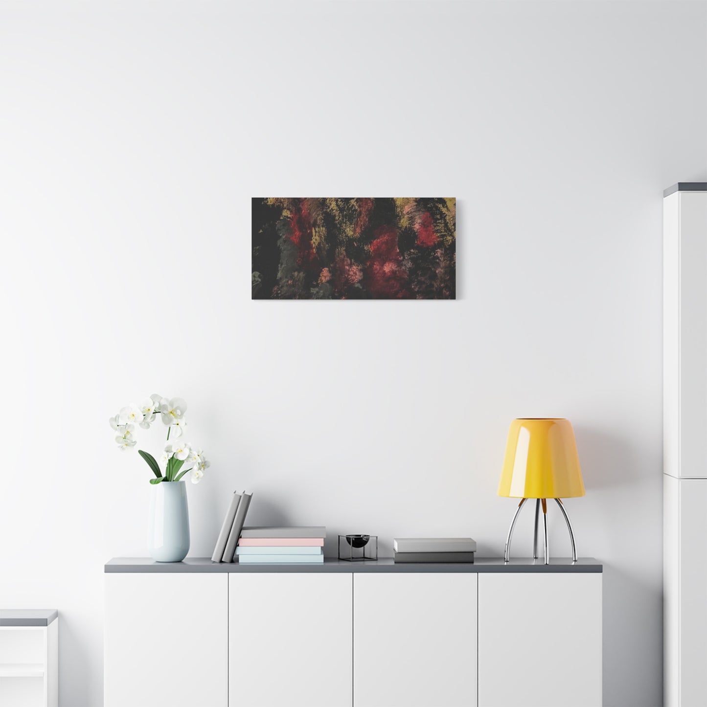Autumn Forest Nightscape Matte Canvas Print — Stretched 1.25"