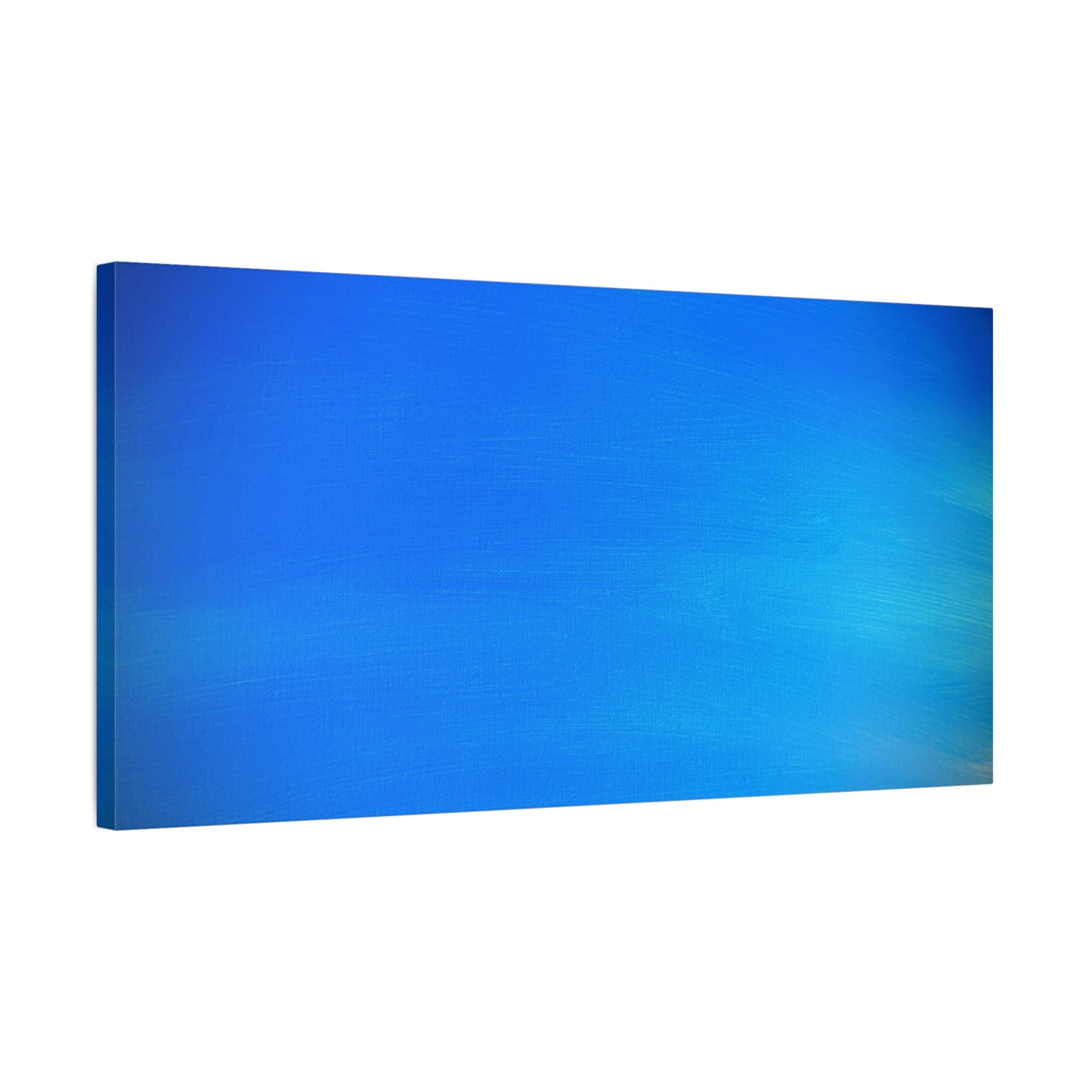 Blue Burst - Gradient Matte Canvas Print — Abstract Ocean Wall Art, Stretched 1.25"