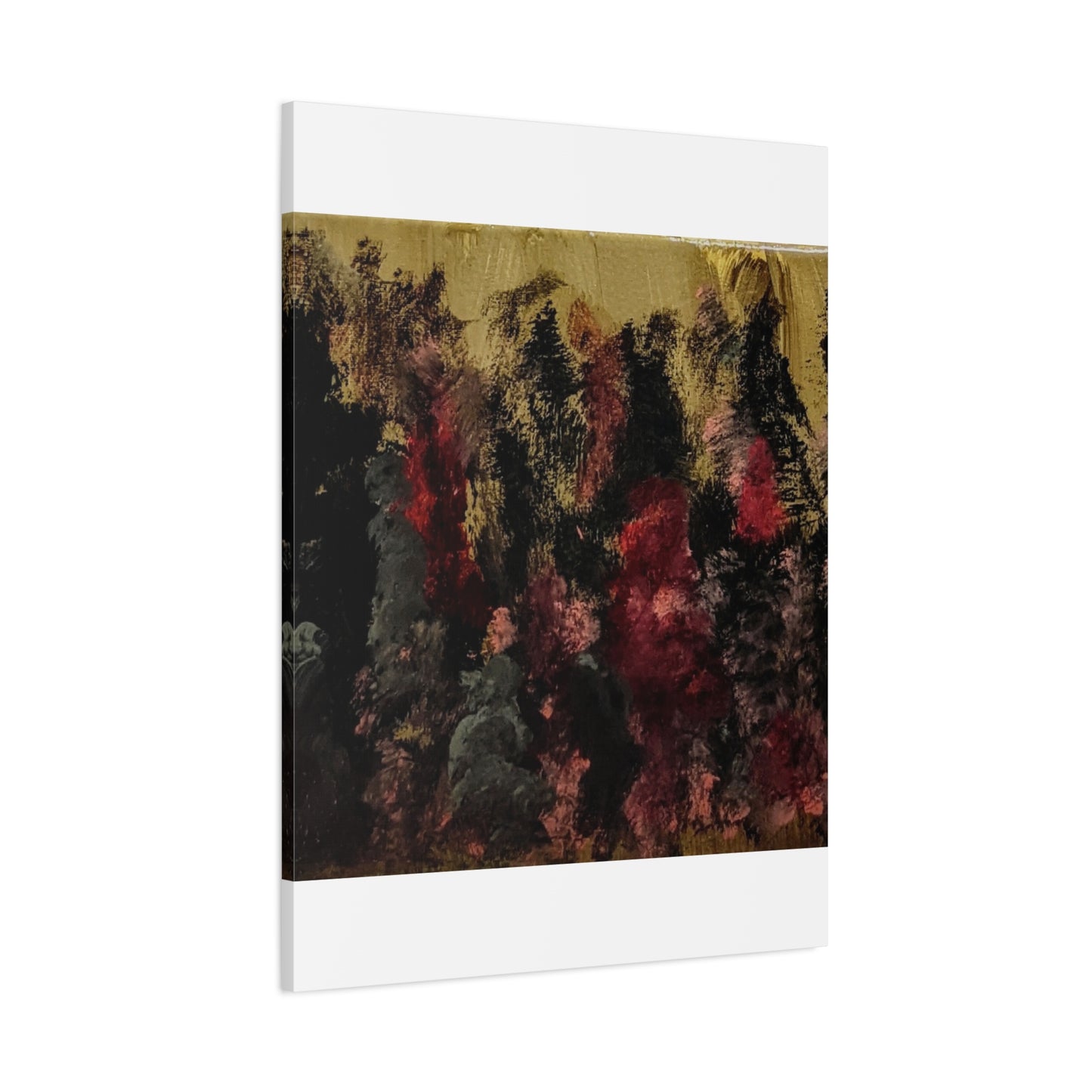 Autumn Forest Nightscape Matte Canvas Print — Stretched 1.25"