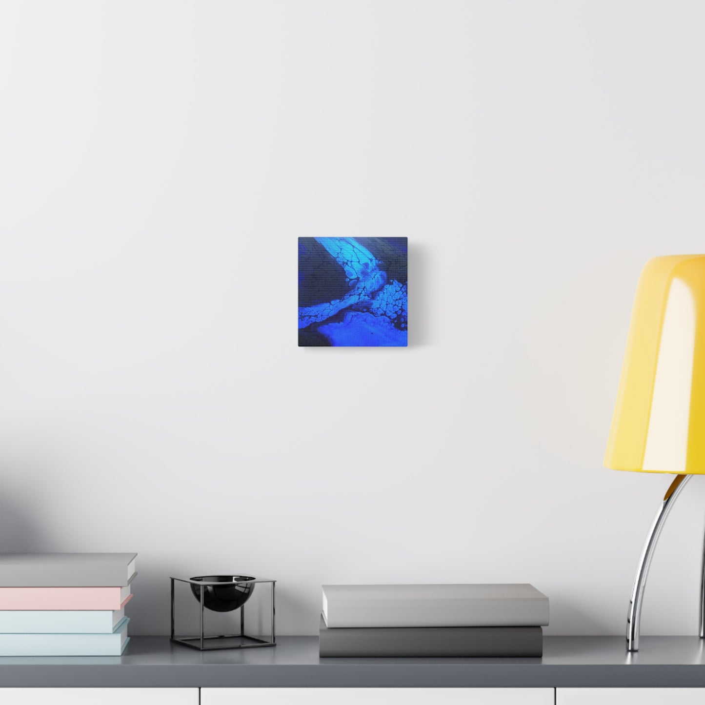 Abstract Blue Ocean Canvas Print — Matte Stretched Wall Art
