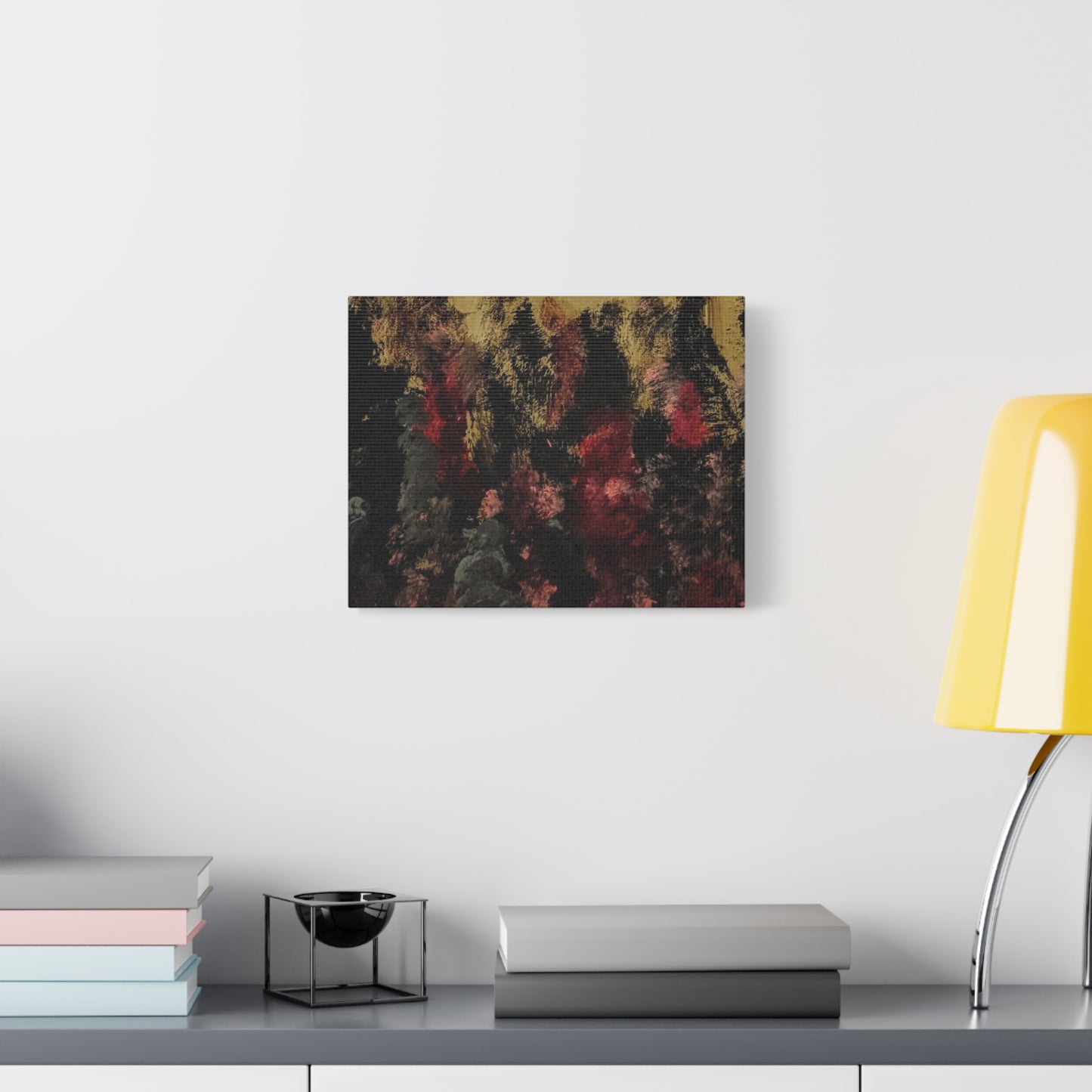 Autumn Forest Nightscape Matte Canvas Print — Stretched 1.25"
