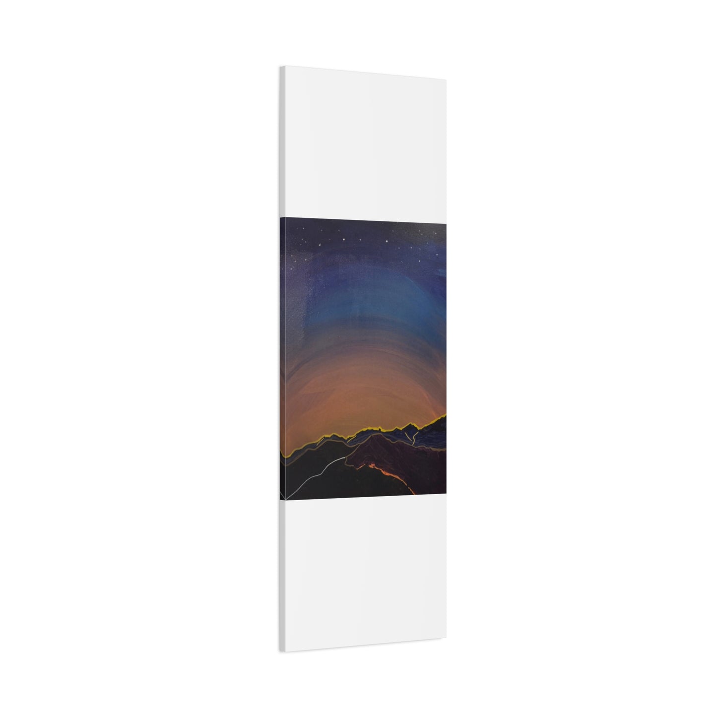 Sunset Mountain Canvas Wall Art - first light — Matte Stretched Landscape Print