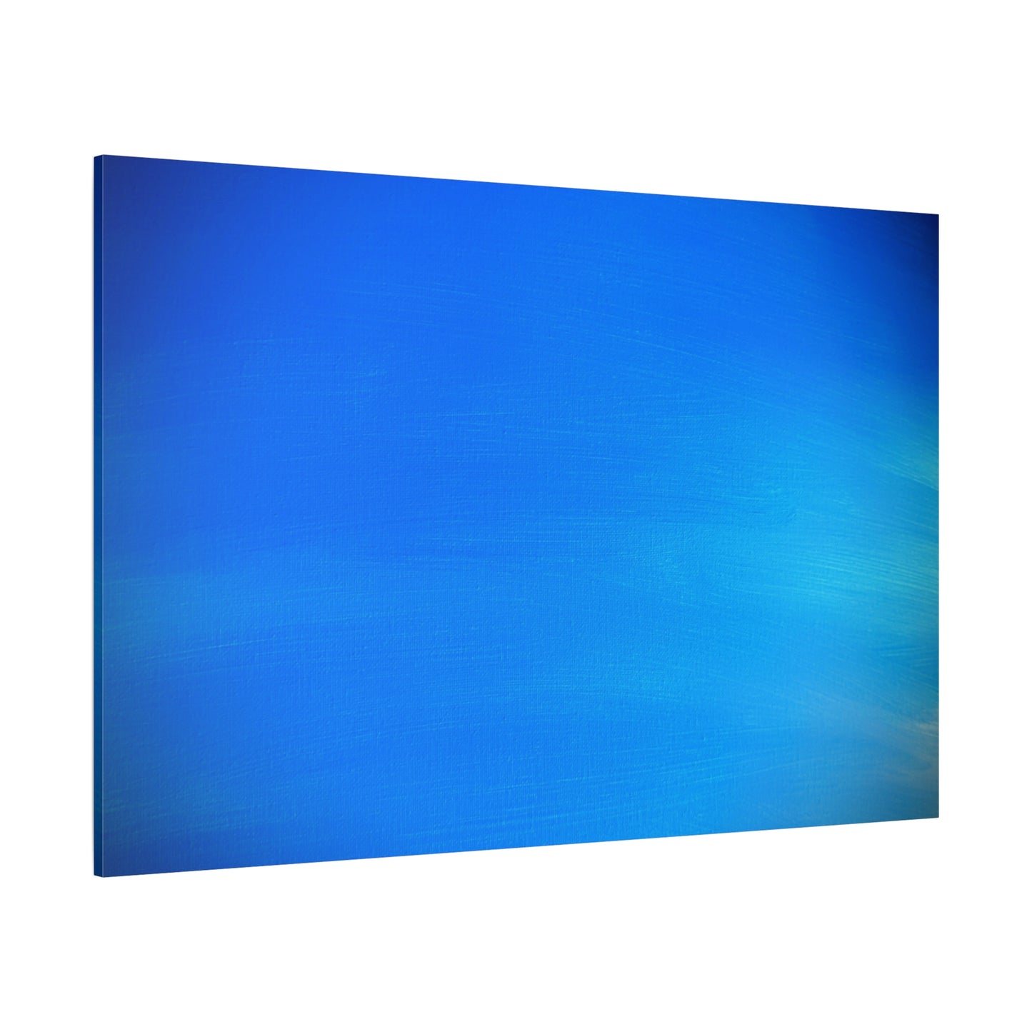 Blue Burst - Gradient Matte Canvas Print — Abstract Ocean Wall Art, Stretched 1.25"