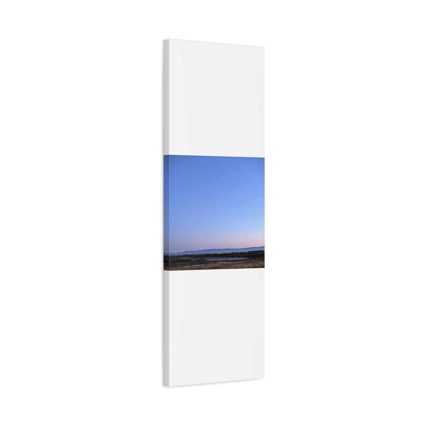 Serene Blue Horizon Matte Canvas Print — Stretched Wall Art