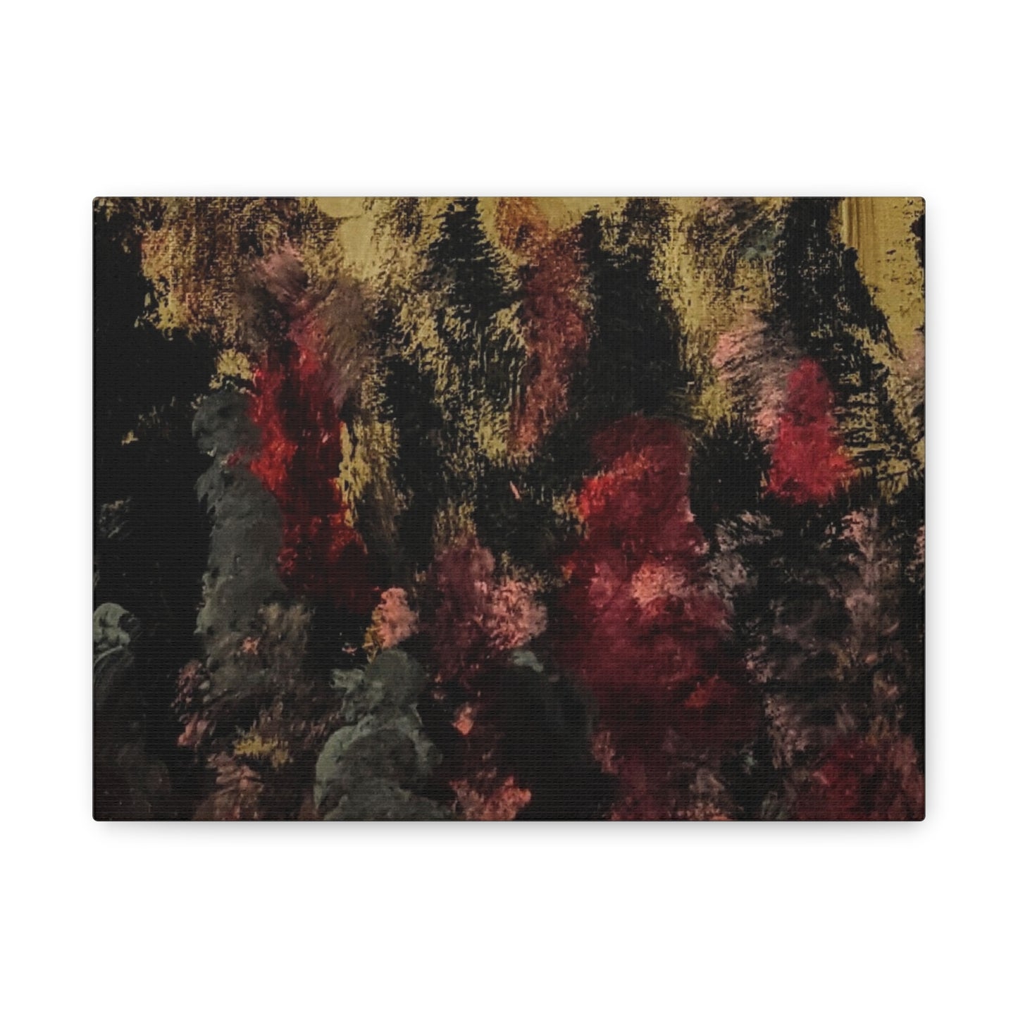 Autumn Forest Nightscape Matte Canvas Print — Stretched 1.25"