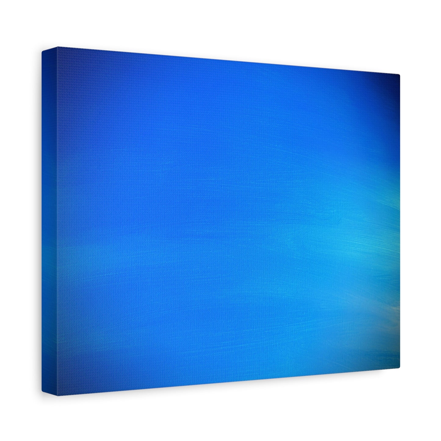 Blue Burst - Gradient Matte Canvas Print — Abstract Ocean Wall Art, Stretched 1.25"