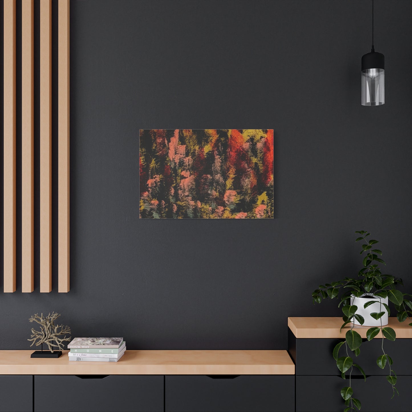 Autumn Forest Abstract — Matte Stretched Canvas