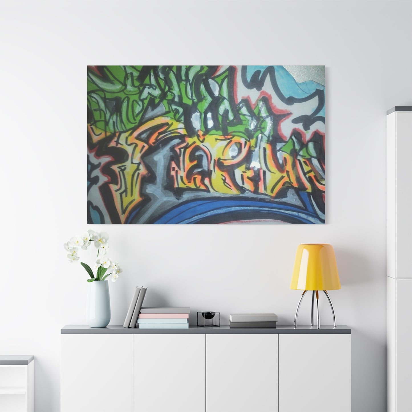 Graffiti Street Art Canvas Print — Urban Colorful Wall Decor