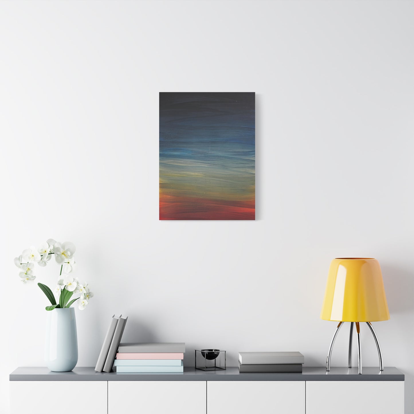 Abstract Coastal Sunset Canvas Print — Matte Stretched Wall Art