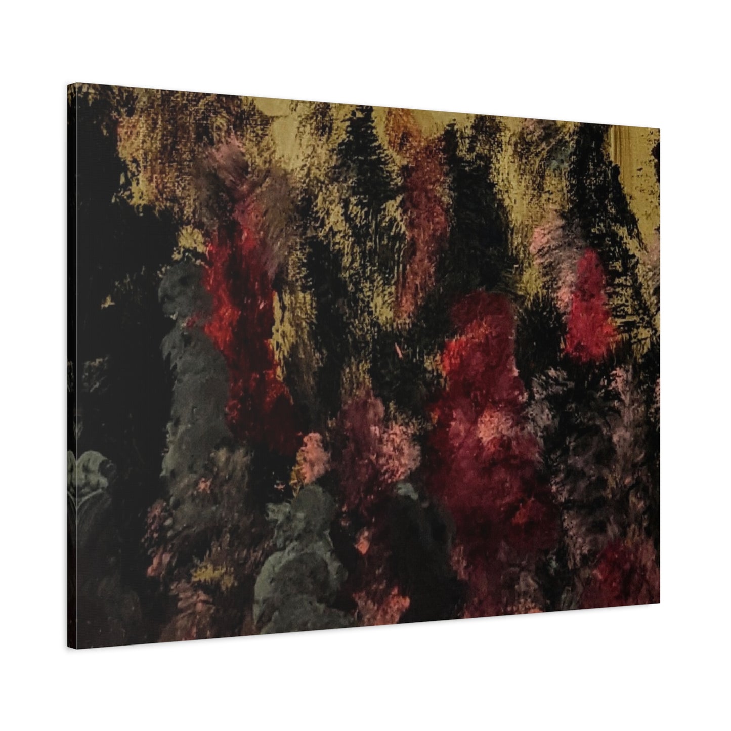 Autumn Forest Nightscape Matte Canvas Print — Stretched 1.25"