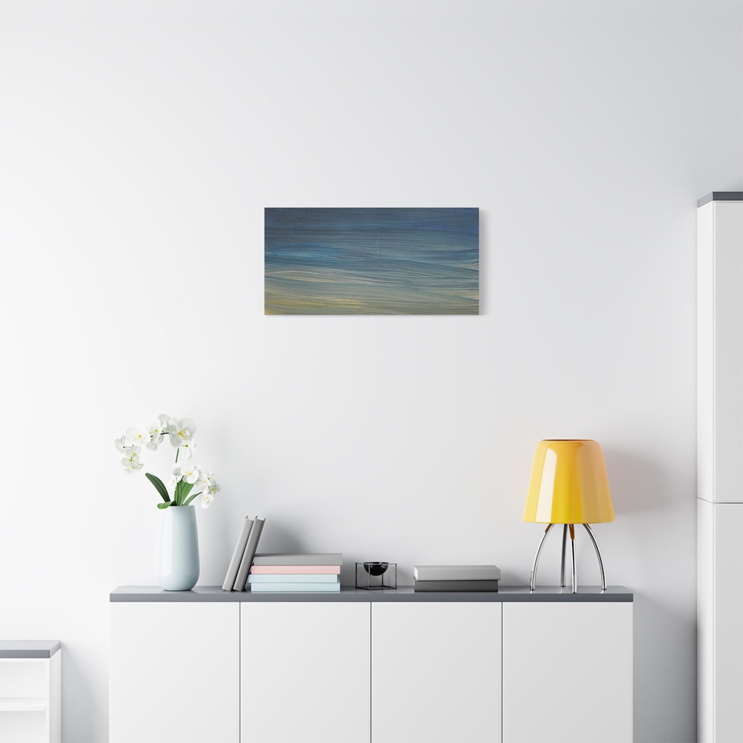 Abstract Coastal Sunset Canvas Print — Matte Stretched Wall Art