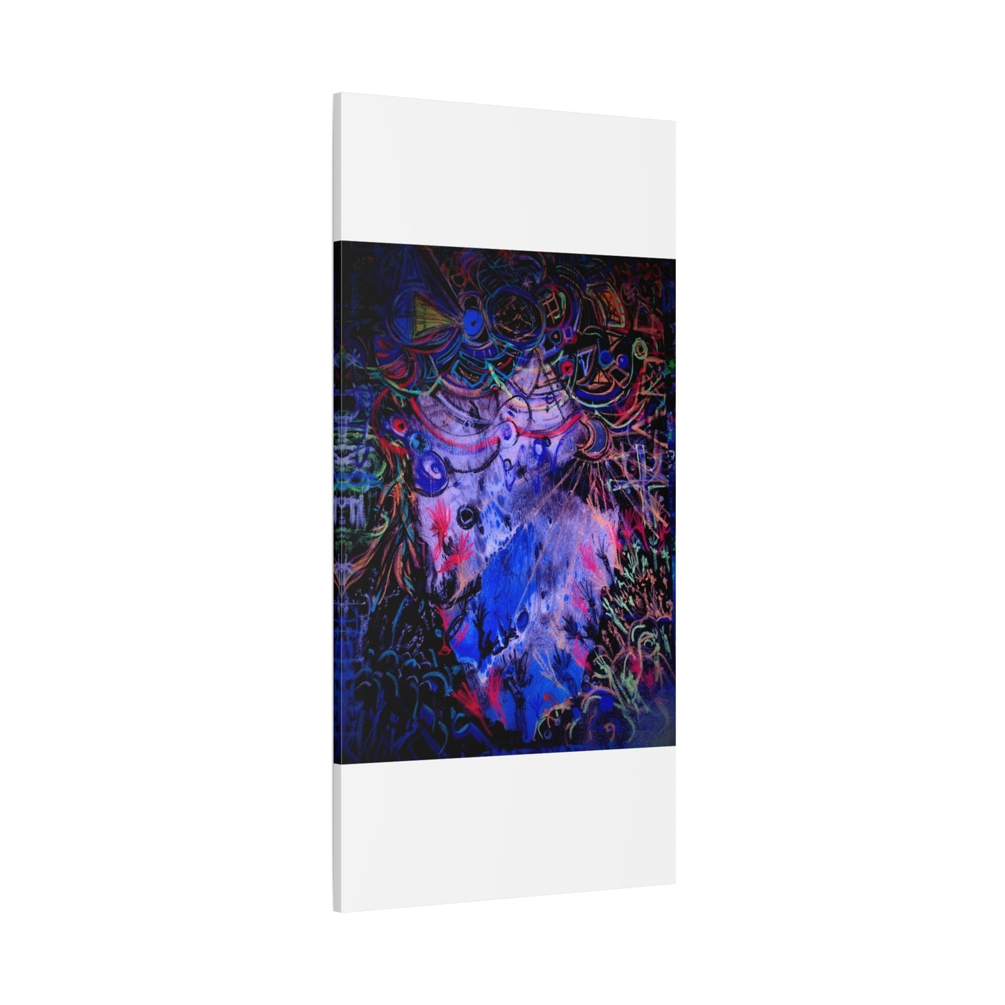 soul_extractions - Abstract Neon Canvas Art - Vibrant Psychedelic Wall Decor