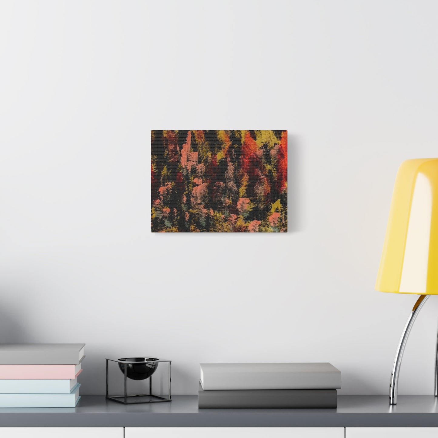 Autumn Forest Abstract — Matte Stretched Canvas