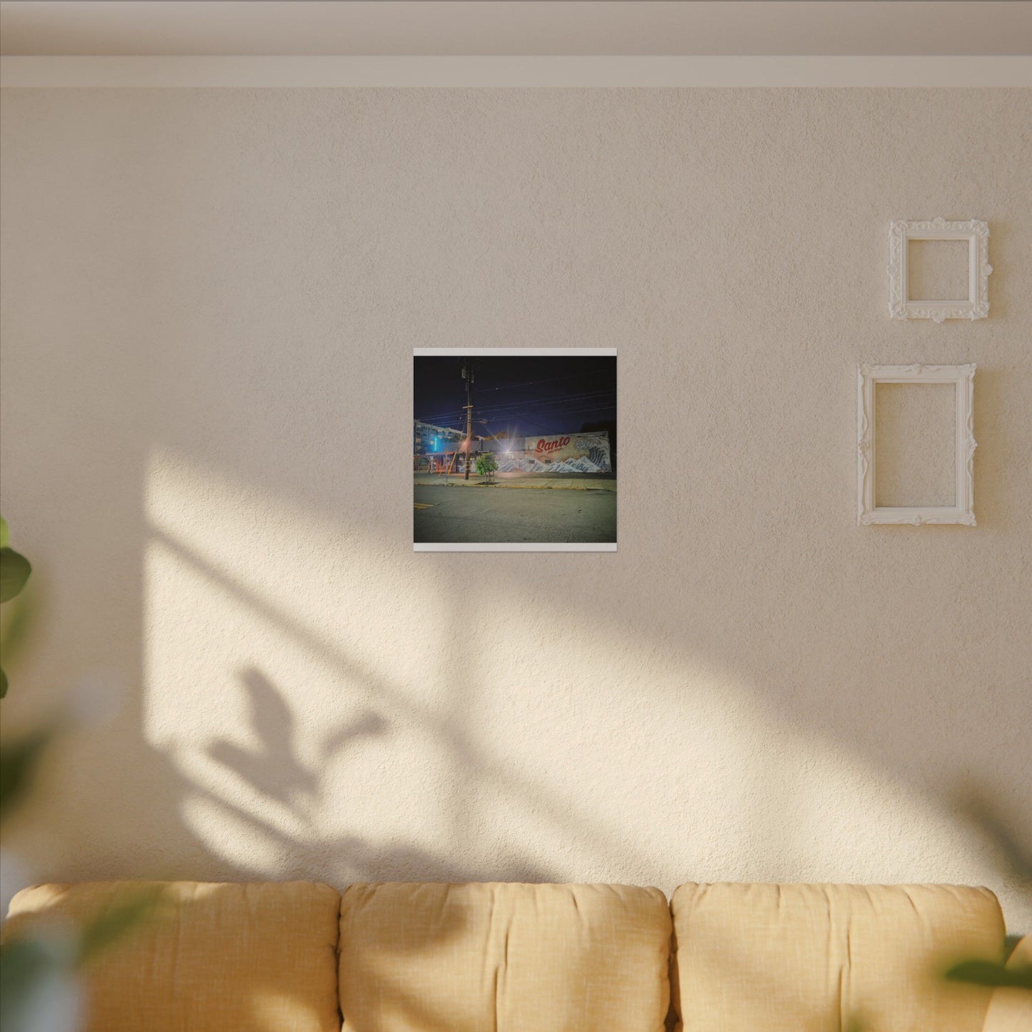 Santo Market Mural (7th&taylor)— Nighttime Urban Wall Art