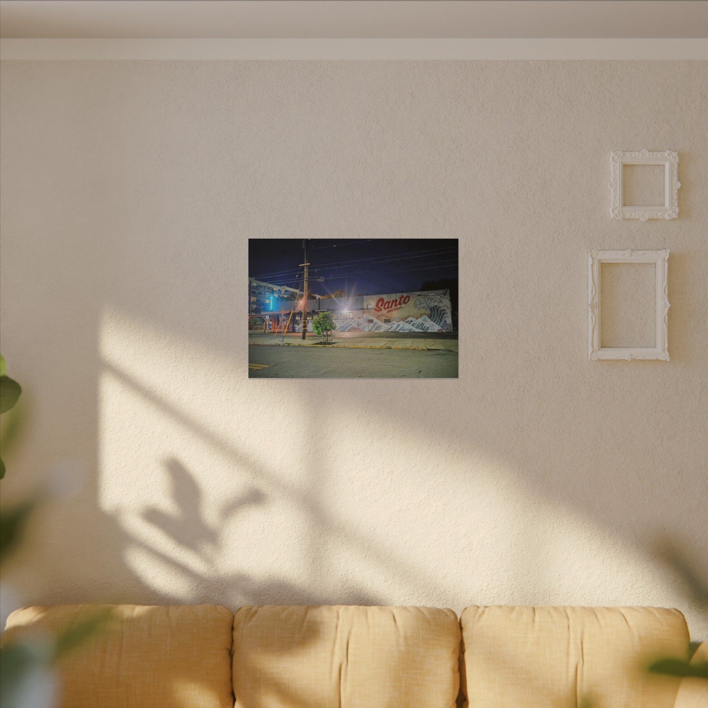 Santo Market Mural (7th&taylor)— Nighttime Urban Wall Art