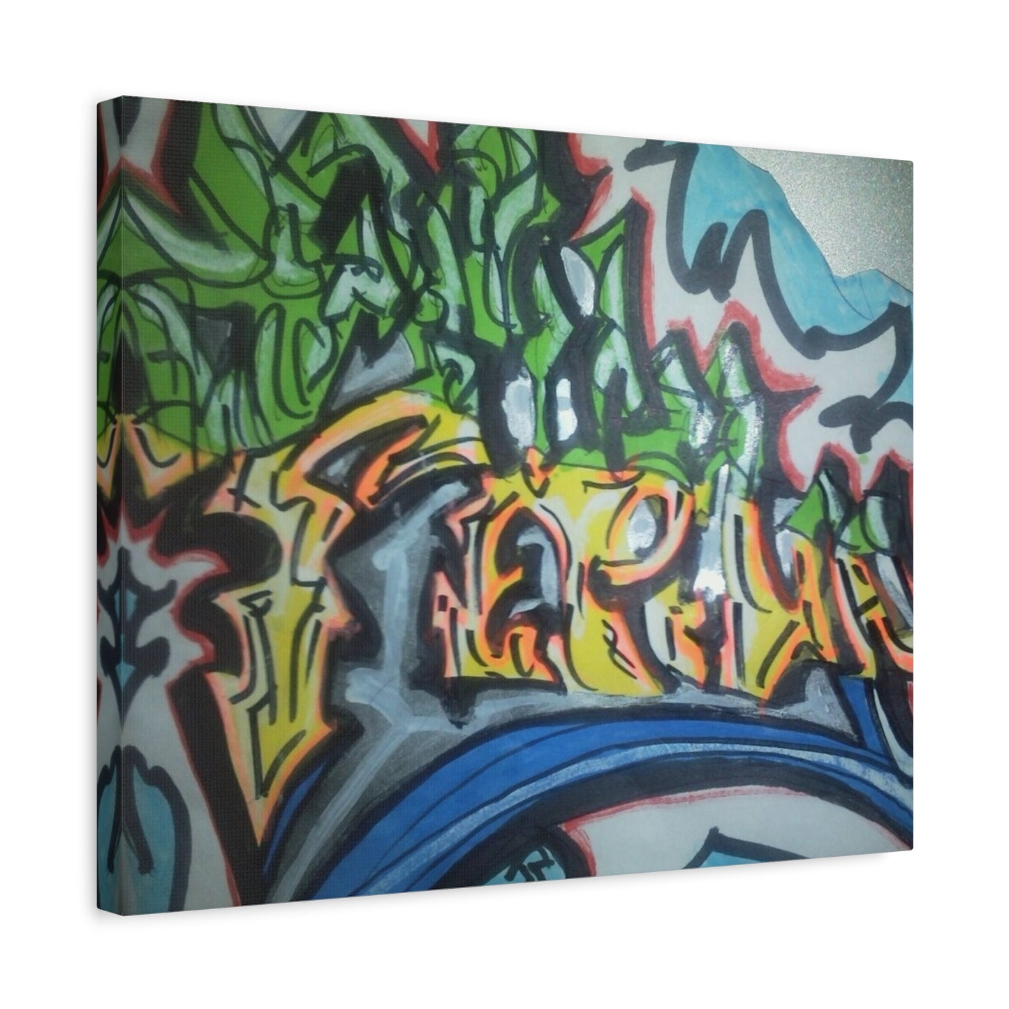Graffiti Street Art Canvas Print — Urban Colorful Wall Decor