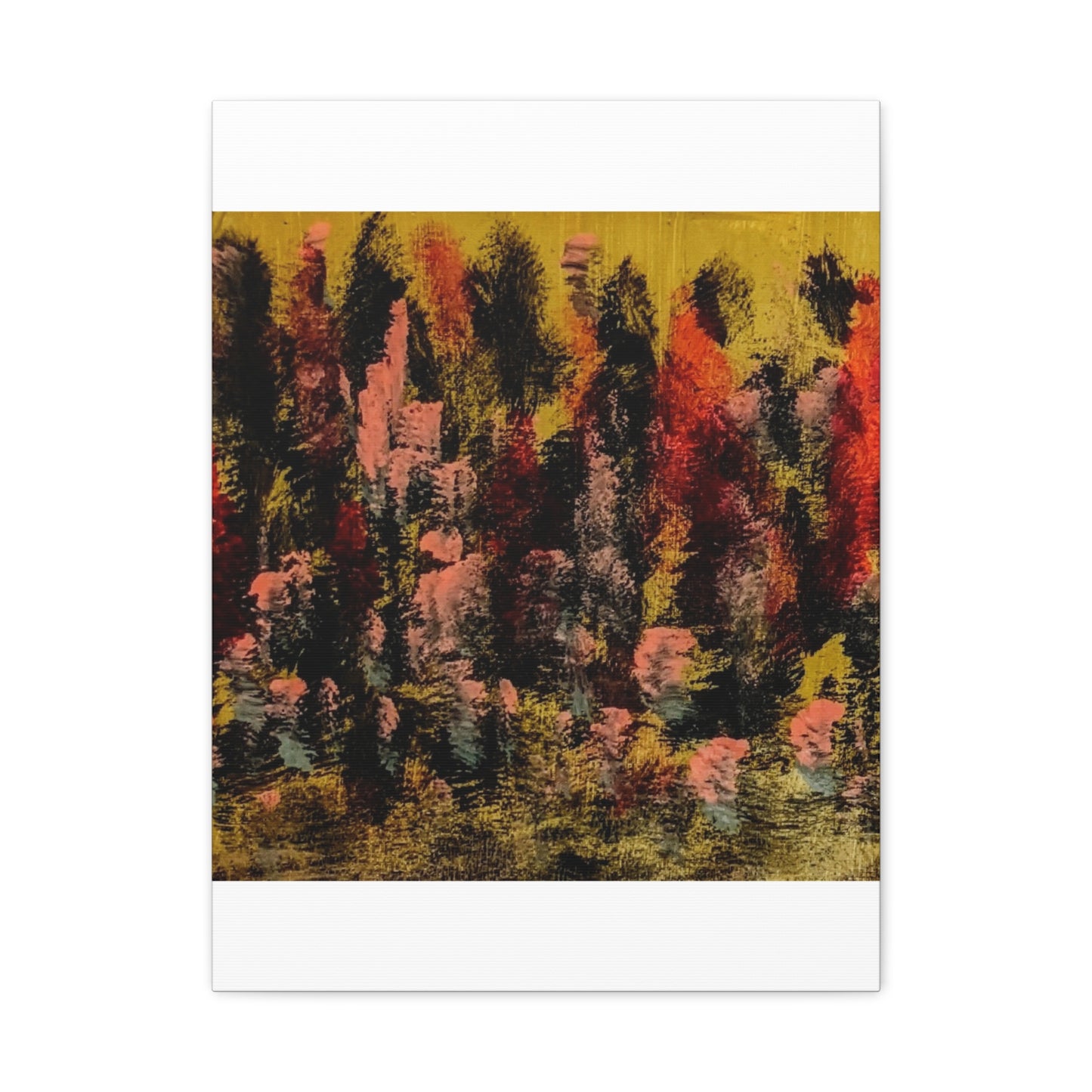 Autumn Forest Abstract — Matte Stretched Canvas