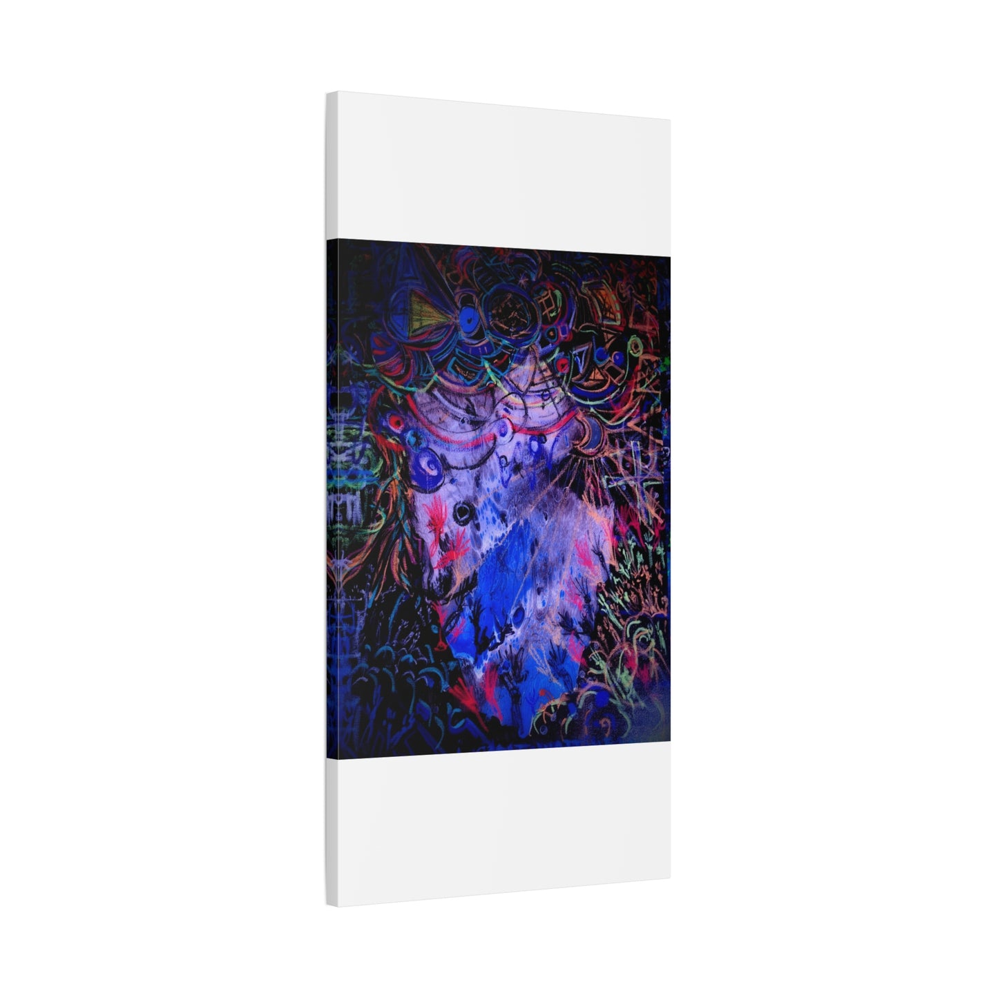 soul_extractions - Abstract Neon Canvas Art - Vibrant Psychedelic Wall Decor