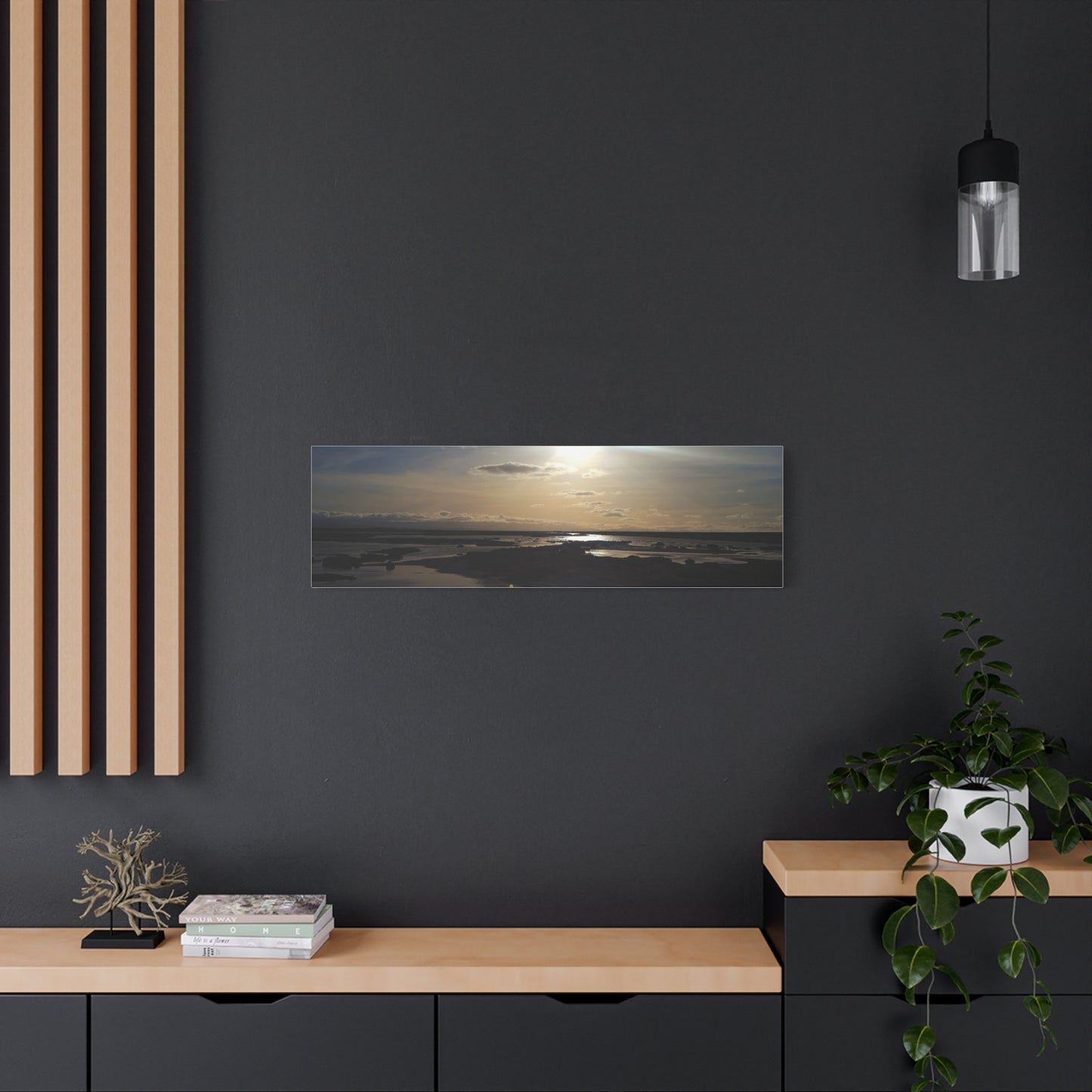 Don Edwards wildlife preserve - Reflection Canvas Wall Art — Coastal Landscape Print